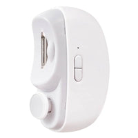 white electric nail clipper with ergonomic design and safety blade cover for effortless nail trimming